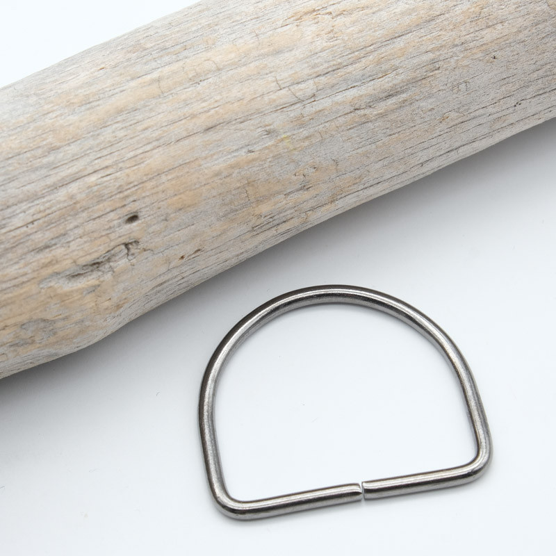 40mm Half-Round Grommet, Gunmetal - Maison Klem